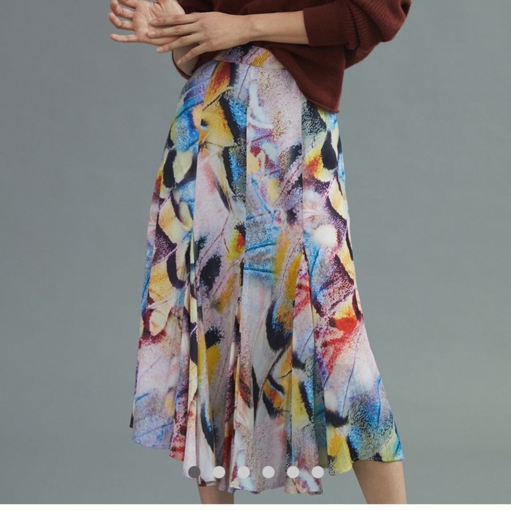 Anthropologie A-line Midi Skirt size s nwt